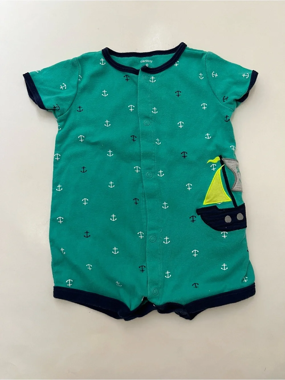 Carters Baby Boys Bundle 6 Pack Short Romper Set Size 9 Months
